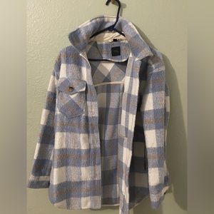 Oversized Plaid Coat